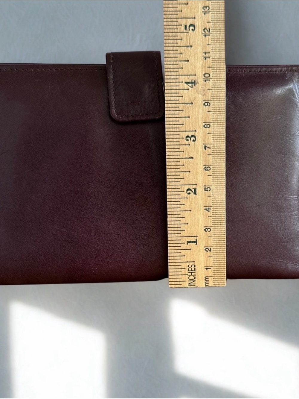 DOPP Collection Vintage Burgundy Calf Leather Travel Wallet Organizer - Picture 6 of 6